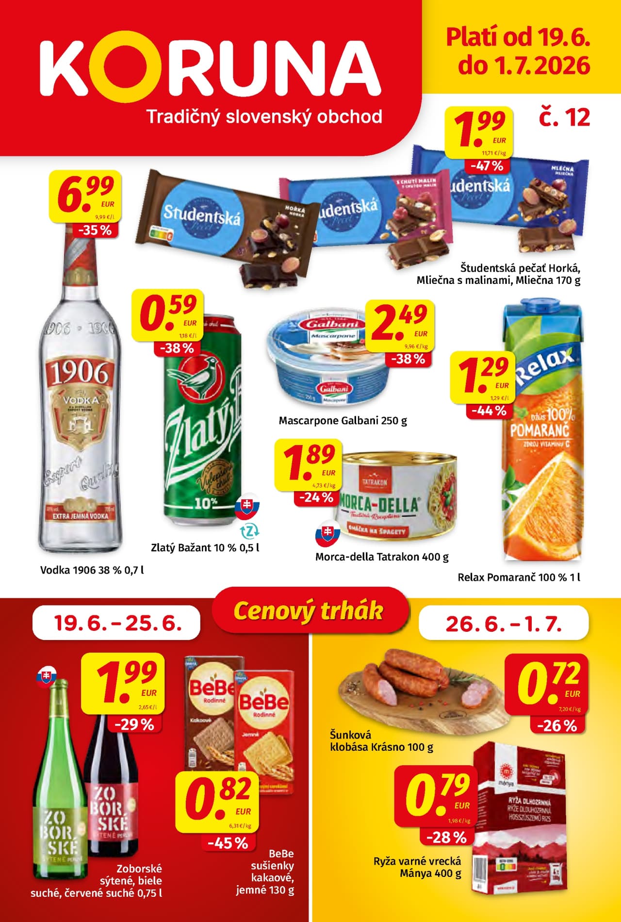Koruna leták